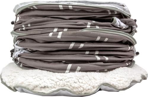 Show full view: Kitty City Cat Tunnel Bed Cat Bed, Medium, Brown slide 6 of 12