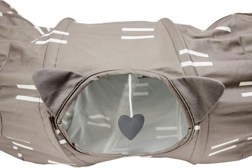 Show full view: Kitty City Cat Tunnel Bed Cat Bed, Medium, Brown slide 5 of 12