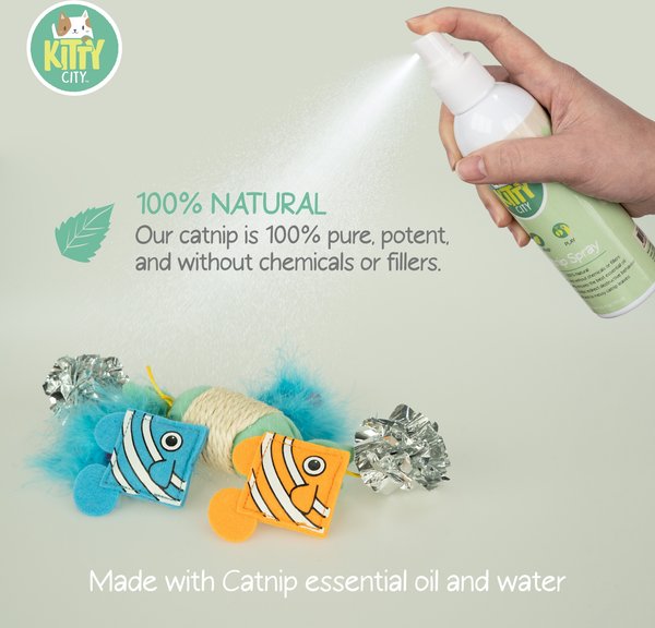 Kitty City Catnip Spray, 6.52-fl oz bottle, 2 count