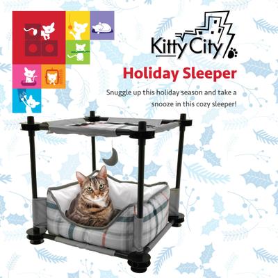 Show full view: Kitty City Claw Indoor Mega Kit Cat Furniture Cat Bed, Gray, Medium slide 7 of 10