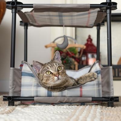 Show full view: Kitty City Claw Indoor Mega Kit Cat Furniture Cat Bed, Gray, Medium slide 6 of 10