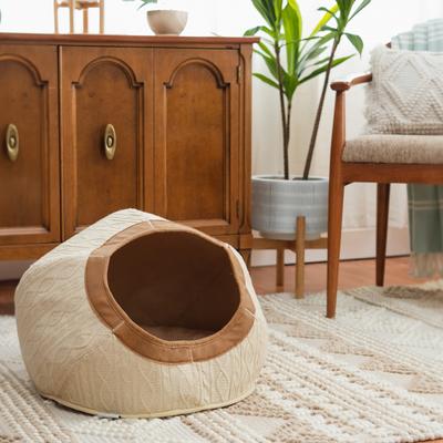 Show full view: Kitty City Felt Round Bed Cat Bed, Gray, Medium slide 7 of 11