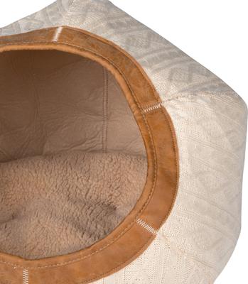Show full view: Kitty City Felt Round Bed Cat Bed, Gray, Medium slide 5 of 11
