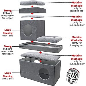 Kitty City Folding Cat Condo