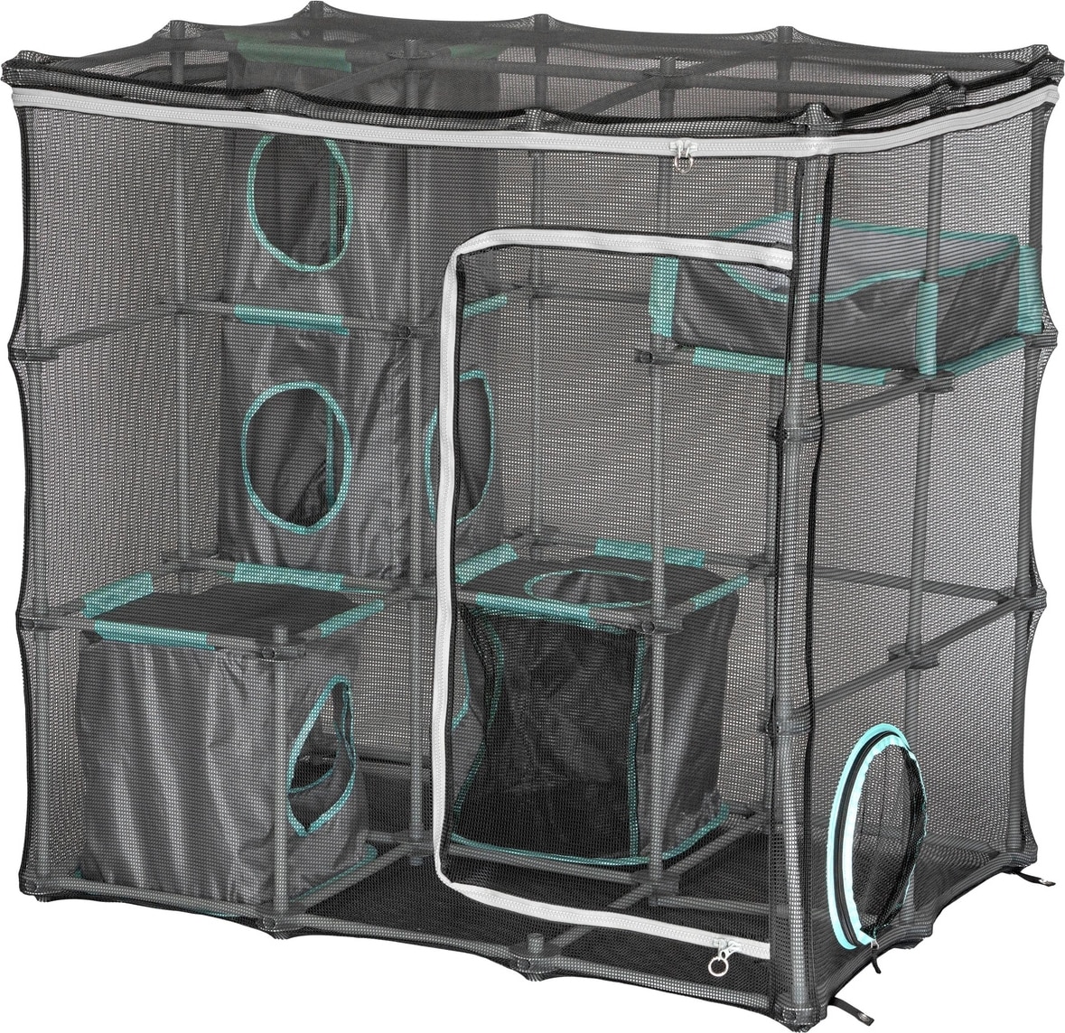 KITTY CITY Outdoor Catio Cat Furniture & Play Kit - Chewy.com