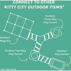 Kitty City Outdoor Catio Cat Furniture & Play Kit