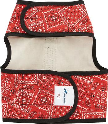 Show full view: Kitty Holster Cat Harness, Blazin Red Bandana, Medium/Large slide 3 of 7