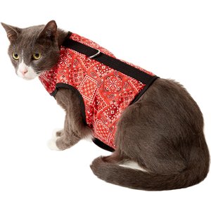 Kitty Holster Cat Harness, Blazin Red Bandana, Small/Medium