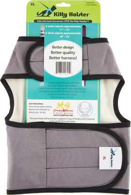 Show full view: Kitty Holster Cat Harness, Gray, X-Large slide 2 of 5