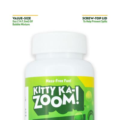 Show full view: Kitty Ka-Zoom Bubbles with Built-In Wand Catnip Liquid, 5-fl oz bottle slide 5 of 7