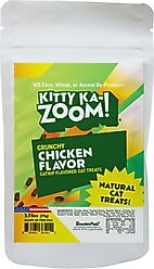 Kitty Ka-Zoom Grain-Free Chicken with Catnip Crunchy Cat Treat, 2.75-oz bag