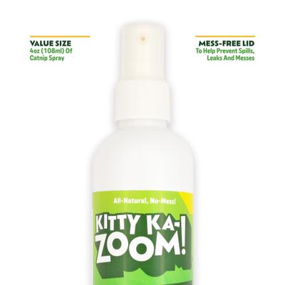 Show full view: Kitty Ka-Zoom Liquid Catnip Spray, 4-fl oz bottle slide 4 of 6