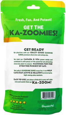 Show full view: Kitty Ka-Zoom Silvervine Surge Catnip, 2-oz bag slide 5 of 6
