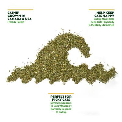 Show full view: Kitty Ka-Zoom Silvervine Surge Catnip, 2-oz bag slide 3 of 6