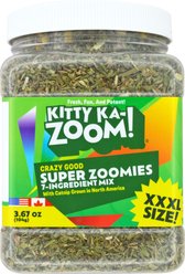 Kitty Ka-Zoom Super Zoomies Mix Catnip, 3.67-oz jar