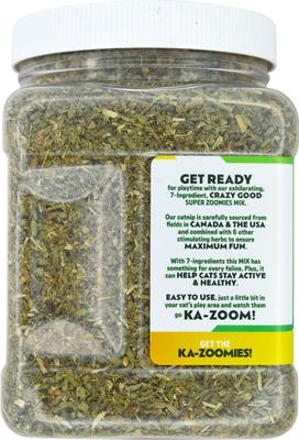 Show full view: Kitty Ka-Zoom Super Zoomies Mix Catnip, 3.67-oz jar slide 5 of 6