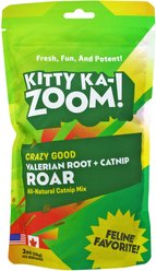 Kitty Ka-Zoom Valerian Root Roar Catnip, 2-oz bag