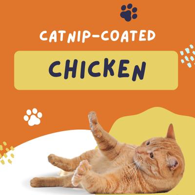 Show full view: Kitty Kitty Cluck Catnip Coated Chicken Grain-Free Freeze-Dried Cat Treats, 0.75-oz bag slide 3 of 10