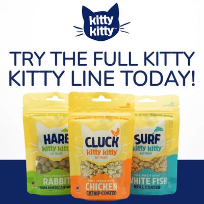 Show full view: Kitty Kitty Hare Grain-Free Rabbit Freeze-Dried Cat Treats, 0.9-oz bag slide 10 of 11