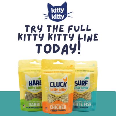 Show full view: Kitty Kitty Surf Krill Coated White Fish Grain-Free Freeze-Dried Cat Treats, 0.6-oz bag slide 8 of 10