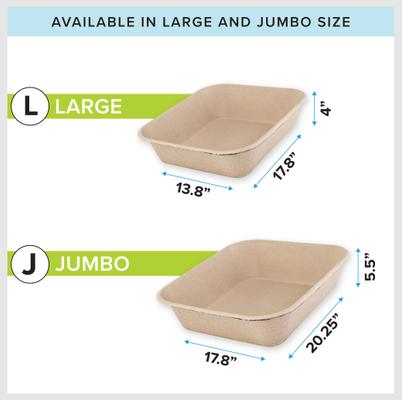 Show full view: Kitty Sift Disposable Cat Litter Box, 6 count, Jumbo slide 2 of 10