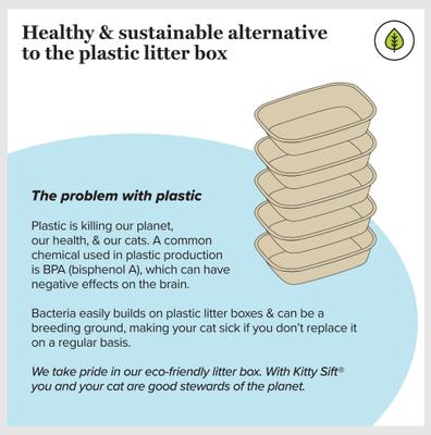 Show full view: Kitty Sift Disposable Cat Litter Box, 6 count, Jumbo slide 6 of 10