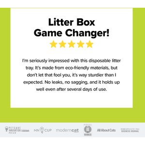 Kitty Sift Disposable Cat Litter Box, 6 count, Large