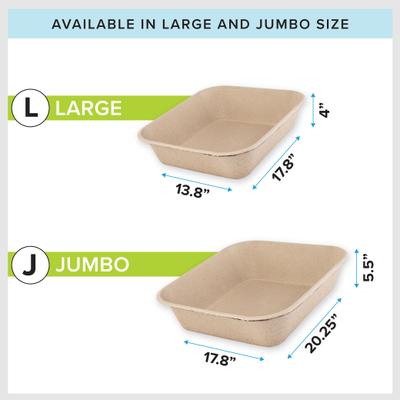 Show full view: Kitty Sift Disposable Cat Litter Box, 6 count, Large slide 3 of 11