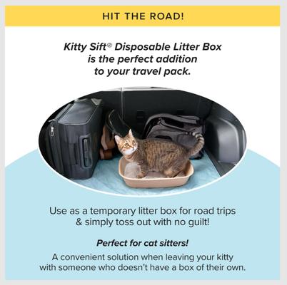 Show full view: Kitty Sift Disposable Cat Litter Box, 6 count, Large slide 9 of 11
