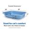 Show in main carousel: KittyGoHere Cat Litter Pan, Large, Blue slide 4 of 6