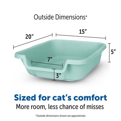 Show full view: KittyGoHere Senior Cat Litter Box, Green, Small slide 4 of 5