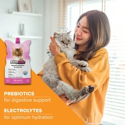 KittyRade Prebiotic Drink Salmon Flavored Liquid Digestive Supplement for Cats, 250-mL pouch, case of 3 slide 2 of 6