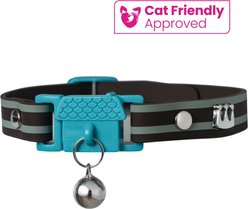 Kittyrama Breakaway Adjustable with Bell Cat Collar, Havana Black