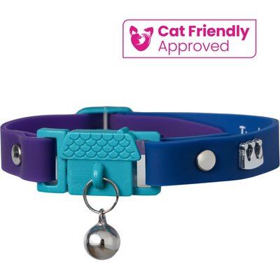 Kittyrama Kittyrama Breakaway Adjustable with Bell Cat Collar, Monte Carlo Blue
