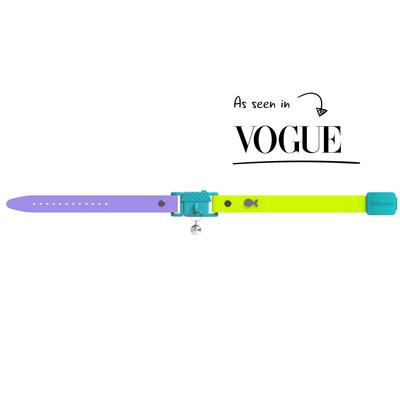 Show full view: Kittyrama Breakaway Adjustable with Bell Cat Collar, Tahiti Green slide 2 of 9