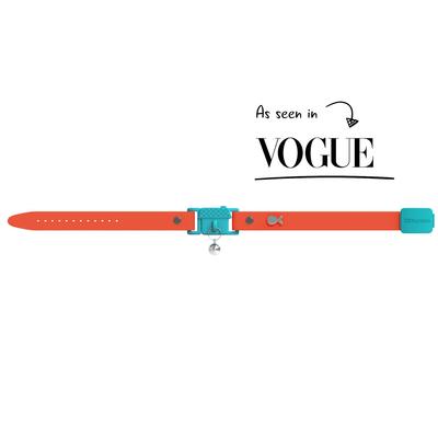 Show full view: Kittyrama Breakaway Adjustable with Bell Cat Collar, Tangerine Orange slide 2 of 9