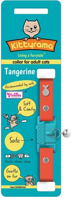 Show full view: Kittyrama Breakaway Adjustable with Bell Cat Collar, Tangerine Orange slide 4 of 9