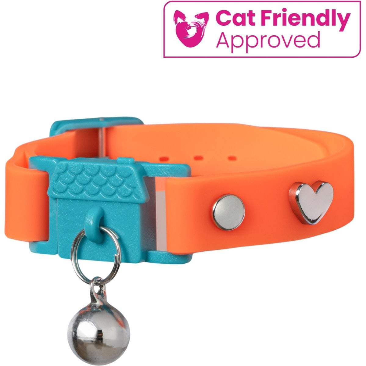Kittyrama Kitten Breakaway Adjustable with Bell Cat Collar, Tangerine