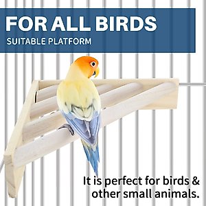 KNUTI Bird Cage Corner Perch Ladder Platform
