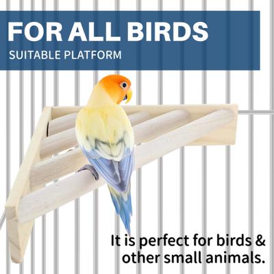 Show full view: KNUTI Bird Cage Corner Perch Ladder Platform slide 6 of 8