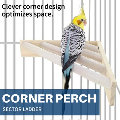 Show full view: KNUTI Bird Cage Corner Perch Ladder Platform slide 2 of 8