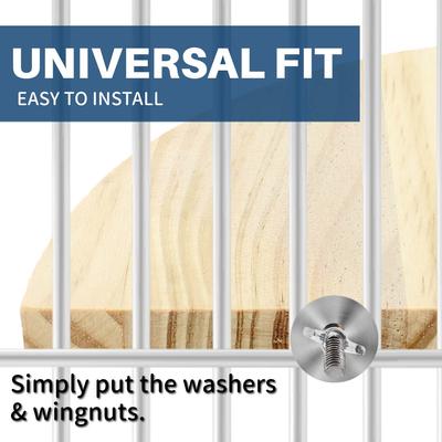 Show full view: KNUTI Bird Cage Corner Perch Platform, Wood, Medium slide 3 of 6