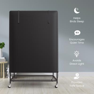 Show full view: KNUTI Bird Cage Cover, Black, Medium slide 2 of 6