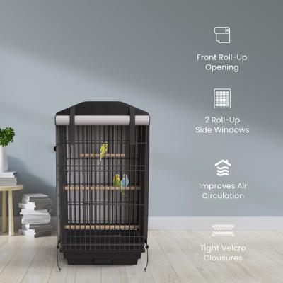 Show full view: KNUTI Bird Cage Cover, Black, Small slide 3 of 6