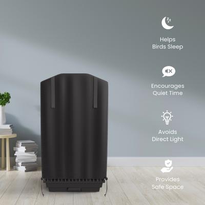 Show full view: KNUTI Bird Cage Cover, Black, Small slide 2 of 6