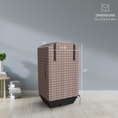 Show full view: KNUTI Bird Cage Cover, Brown, Small slide 4 of 6