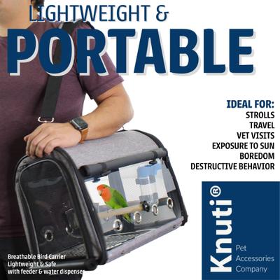 Show full view: KNUTI Bird Travel Carrier, Gray slide 7 of 8