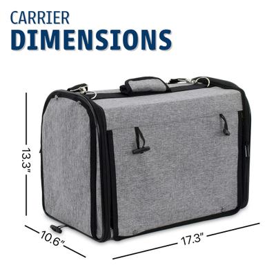 Show full view: KNUTI Bird Travel Carrier, Gray slide 3 of 8