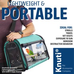 KNUTI Bird Travel Carrier, Teal slide 2 of 7