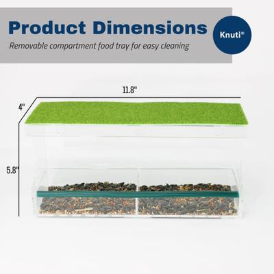 Show full view: KNUTI Bird Window Feeder slide 6 of 8